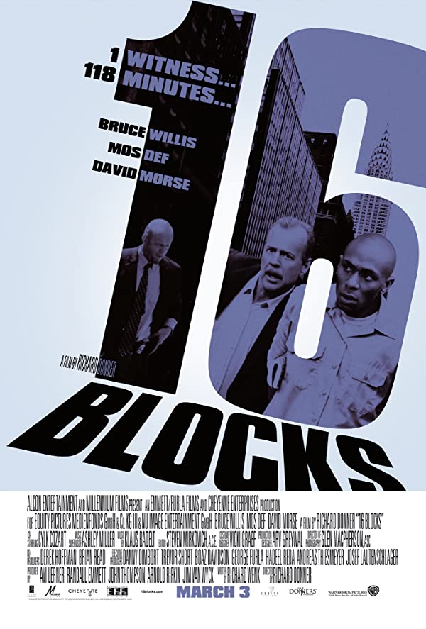 دانلود رایگان فیلم اکشن 16 بلوک با دوبله فارسی Sixteen 16 Blocks 2006