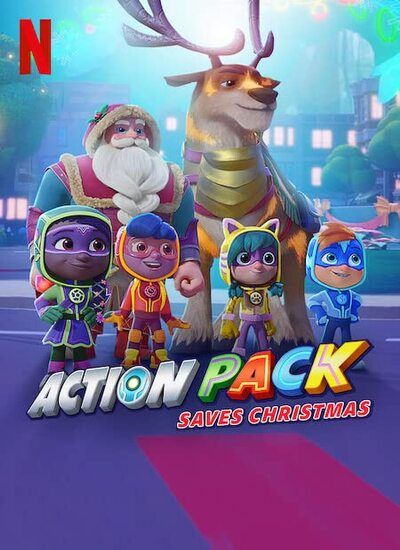 دانلود انیمیشن گروه هیجان کریسمس را نجات می‌دهد – دوبله فارسی 2022 The Action Pack Saves Christmas